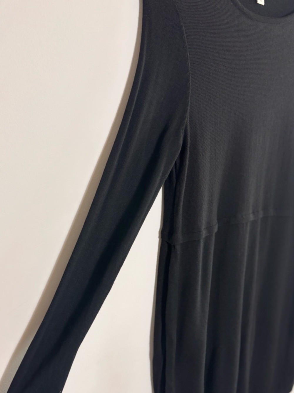 J.Jill Black Wool Blend Long Sleeve Tunic Mini Dress – Size XS - Picture 3 of 5